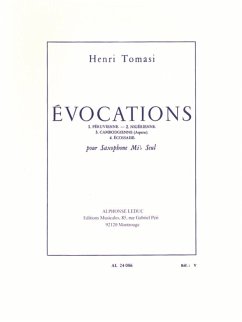 Cover Évocations . pour saxophone alto et piano