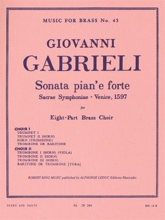 Cover Sonata piano'e forte for 8-part brass choir score and parts