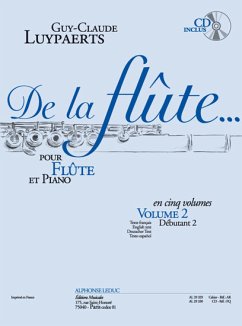 Cover De la flűte vol.2 (+CD) pour flűte et piano (texte fr/dt/en/sp)