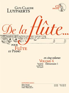 Cover De la flute vol.4 (+CD) pour flute et piano (fr, en, dt, sp)