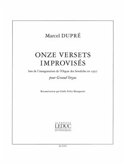 Cover 11 Versets improvisés pour orgue