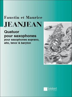 Quatuor pour saxophones pour 4 saxophones (SATB) partition et parties