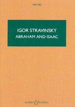 Abraham and Isaac for baritone and chamber orchestra Study Score (hebrew)