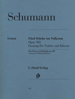 Cover Fünf Stücke im Volkston op. 102, für Violoncello und Klavier