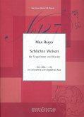 Schlichte Weisen op.76 Band 1 für mittlere Singstimme und Klavier (dt/en)