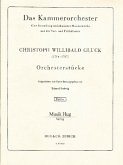 Gluck, Christoph Willibald 5 Orchesterstücke Orchester Partitur