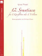 Cover 12 Sonatinen für 2 Flöten Spielpartitur
