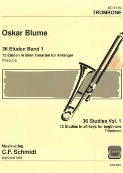 Cover 12 Etüden für Anfänger in allen Tonarten für Posaune