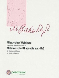 Cover Moldawische Rhapsodie op.47,3 für Violine und Klavier