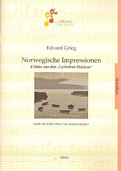 Cover Norwegische Impressionen für 4 Flöten Partitur und Stimmen