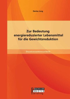 Cover Zur Bedeutung energiereduzierter Lebensmittel für die Gewichtsreduktion (eBook, PDF)