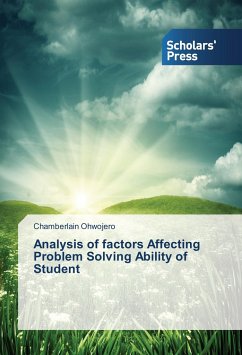 Analysis of factors Affecting Problem Solving Ability of Student - Ohwojero, Chamberlain