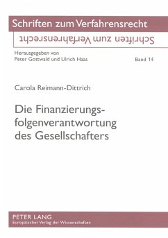 Cover Die Finanzierungsfolgenverantwortung des Gesellschafters