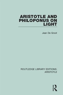 Cover Aristotle and Philoponus on Light (eBook, PDF)