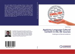 Applying Language Cultural Content in ESL DE Courses - Perez, Robert