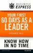 Business Express: Your first 60 days as... - Bild 1