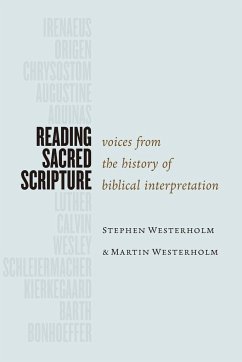Reading Sacred Scripture - Westerholm, Stephen; Westerholm, Martin