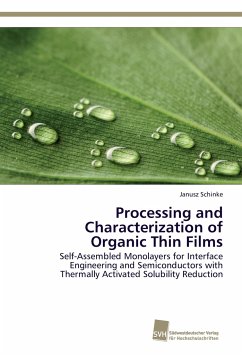 Cover Processing and Characterization of Organic Thin Films