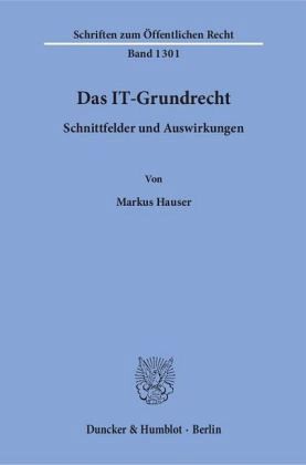 Das IT-Grundrecht Das IT-Grundrecht