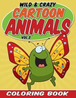 Wild & Crazy Cartoon Animals Coloring Book - Packer, Bowe