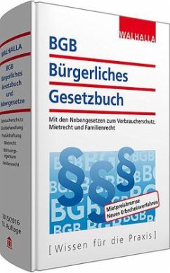 BGB - Bürgerliches Gesetzbuch, Ausgabe 2015/2016