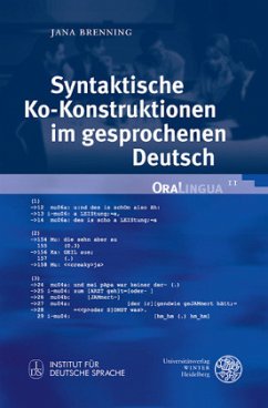 Syntaktische Ko-Konstruktionen im gesprochenen Deutsch - Brenning, Jana