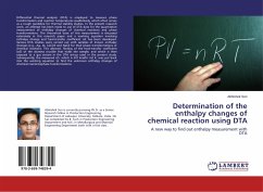 Determination of the enthalpy changes of chemical reaction using DTA