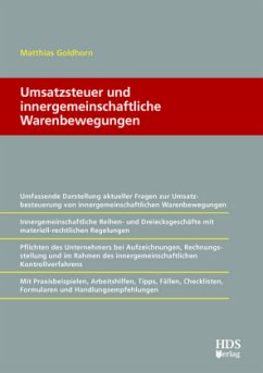 Umsatzsteuer und innergemeinschaftliche Warenbewegungen - Goldhorn, Matthias