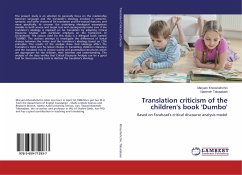 Translation criticism of the children's book 'Dumbo' - Khooshehchin, Maryam;Tabatabaei, Naeimeh