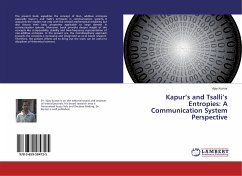 Kapur¿s and Tsalli¿s Entropies: A Communication System Perspective - Kumar, Vijay