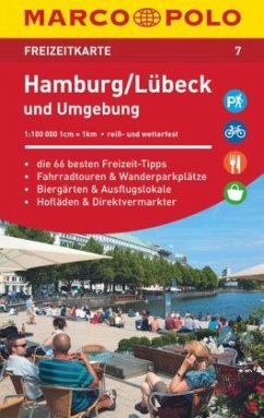 MARCO POLO Freizeitkarte Hamburg, Lübeck und Umgebung 1:100 000