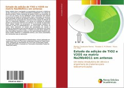 Cover Estudo da adição de TiO2 e V2O5 na matriz Na2Nb4O11 em antenas