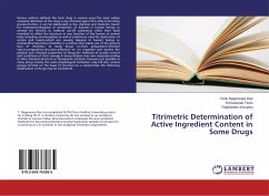 Titrimetric Determination of Active Ingredient Content in Some Drugs - Nageswara Rao, Tentu;Tentu, Srinivasarao;Korupolu, Raghubabu