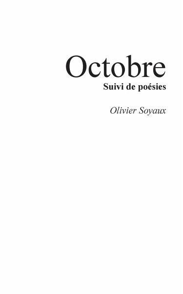Octobre Octobre