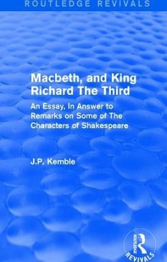 Macbeth, and King Richard The Third - Kemble, J P