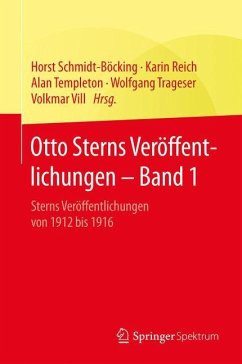 Otto Sterns Veröffentlichungen ¿ Band 1 - Stern, Otto
