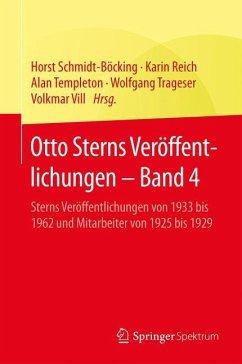 Otto Sterns Veröffentlichungen ¿ Band 4 - Stern, Otto