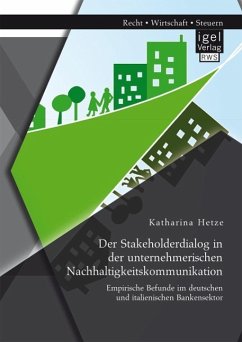 Der Stakeholderdialog in der unternehmerischen Nachhaltigkeitskommunikation: Empirische Befunde im deutschen und italienischen Bankensektor (eBook, PDF) - Hetze, Katharina