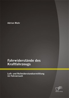 Fahrwiderstände des Kraftfahrzeugs: Luft- und Rollwiderstandsermittlung im Fahrversuch (eBook, PDF) - Mahr, Adrian