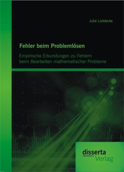 Cover Fehler beim Problemlösen: Empirische Erkundungen zu Fehlern beim Bearbeiten mathematischer Probleme (eBook, PDF)
