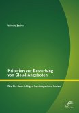 Kriterien zur Bewertung von Cloud Angeboten: Wie Sie den richtigen Servicepartner finden (eBook, PDF)