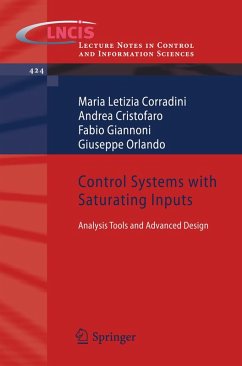Control Systems with Saturating Inputs (eBook, PDF) - Corradini, Maria Letizia; Cristofaro, Andrea; Giannoni, Fabio; Orlando, Giuseppe