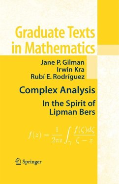 Complex Analysis (eBook, PDF) - Gilman, Jane P.; Kra, Irwin; Rodríguez, Rubí E.