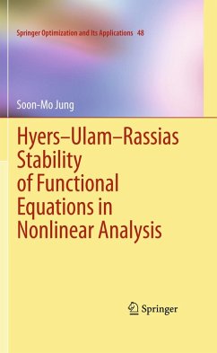 Hyers-Ulam-Rassias Stability of Functional Equations in Nonlinear Analysis (eBook, PDF) - Jung, Soon-Mo