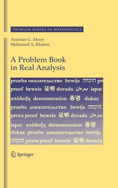 A Problem Book in Real Analysis (eBook, PDF) - Aksoy, Asuman G.; Khamsi, Mohamed A.