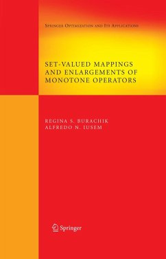 Set-Valued Mappings and Enlargements of Monotone Operators (eBook, PDF) - Burachik, Regina S.; Iusem, Alfredo N.
