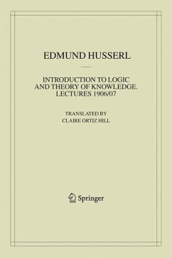 Introduction to Logic and Theory of Knowledge (eBook, PDF) - Husserl, Edmund