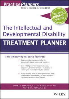 The Intellectual and Developmental Disability Treatment Planner, with DSM 5 Updates (eBook, ePUB) - Berghuis, David J.; Jongsma, Arthur E.; Slaggert, Kellye H.