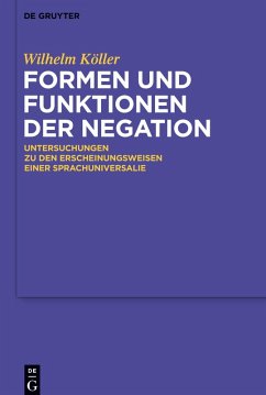 Cover Formen und Funktionen der Negation