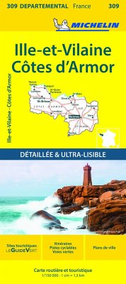 Cotes-d'Armor, Ille-et-Vilaine - Michelin Local Map 309 - Michelin